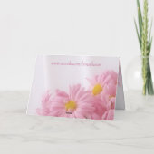 Roze daisy Sweet 16 Verjaardagskaart Kaart (Achterkant)