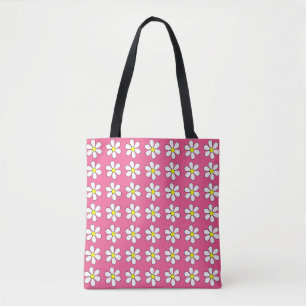 Roze Daisy Tote Draagtas