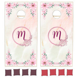 Roze Daisy Waterverf & Roos bruiloft