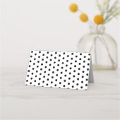 Roze Daisy Zwart Wit Polka Dots Bruiloft (Achterkant)