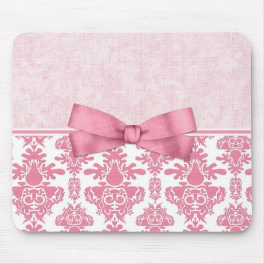 Roze Damask (2) Muismat (Voorkant)