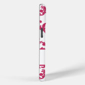 Roze Damask #6 met monogram in VictoriaShaylee Case-Mate iPhone Case (Achterkant / Rechts)