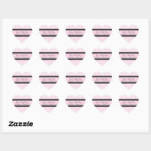 Roze Damask Baby shower Favor Stickers (Vel)