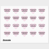 Roze Damask Dank u bruiloft envelop afdichtingen Hart Sticker (Vel)