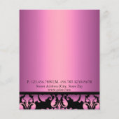 Roze Damask Flyer (Achterkant)