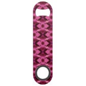 Roze Damask Hearts Speed Flessenopener (Achterkant)
