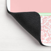 Roze Damask Muismat (Hoek)