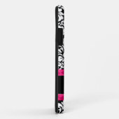 Roze Damask op maat Case-Mate iPhone Case (Achterkant/rechts)