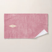  Roze Damask Print 2 Bad Handdoek (Handdoek)
