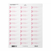 Roze Damask Return Address Label (Full Sheet)