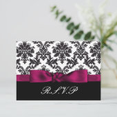 Roze Damask RSVP Standaard 3.5 x 5 (Staand voorkant)