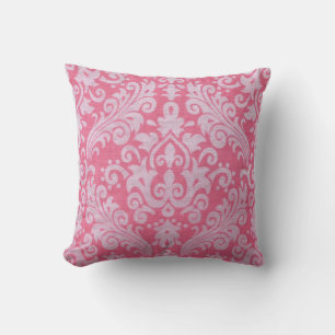 Roze Damask Sierkussen