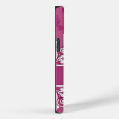 Roze damask zwemnaam Case-Mate iPhone case (Achterkant / Rechts)
