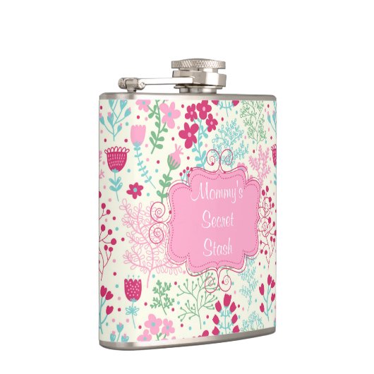 Roze dame heupfles (Rechts)