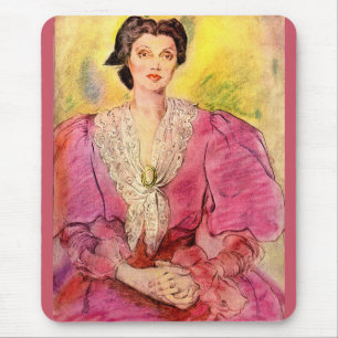 roze dame muismat