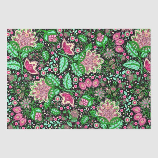 Roze Dame Slipper Bloem NH State Wildflower Tissuepapier (Voorkant)