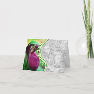 Roze dame Slipper Uw foto Hartelijk dank Bedankkaart
