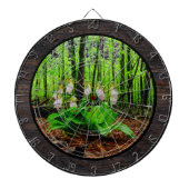 Roze Dame Slipper wilde Orchidee Dartbord (Voorkant)