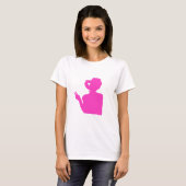 Roze dame t-shirt (Voorkant volledig)