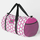 Roze Dames Golf INITIALEN Groen Preppy Fun Plunjezak (Rechterhoek)