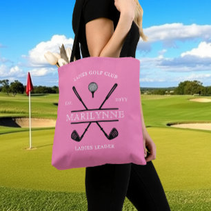 Roze Dames Golfclub Naam Draagtas