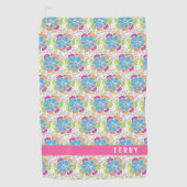  roze dames op maat golfhanddoek (Voorkant)