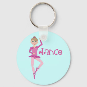 Roze dance Ballerina Gift Sleutelhanger