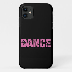 Roze DANCE met Ballerina Cutouts iPhone 11 Hoesje
