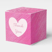 Roze Dank u Cupcake Box Bedankdoosjes (Voorkant Zijde)