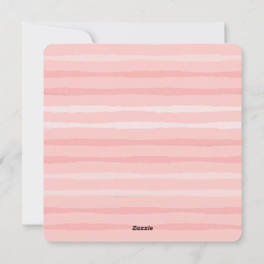  Roze Dank u Feestdagenkaart (Achterkant)