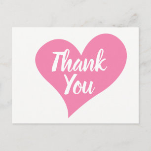 Roze Dank u Hart bruiloft, Vrijgezellenfeest Briefkaart