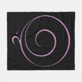 Roze Dankbaarheid Fleece Deken (Voorkant (Horizontaal))
