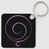 Roze Dankbaarheid Sleutelhanger (Achterkant)