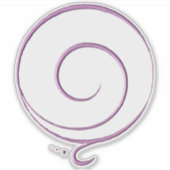 Roze Dankbaarheid Sticker (Voorkant)