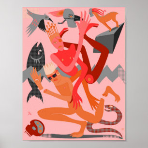 Roze dans poster