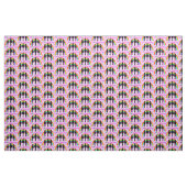  ROZE DANSENDE KONINGINNENSTOF STOF (Yard (91,4 cm))