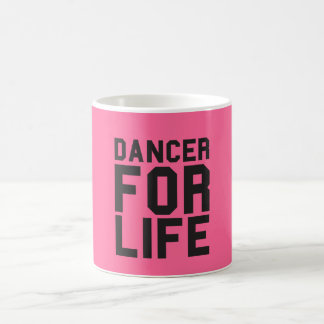 Roze danser voor het leven koffiemok