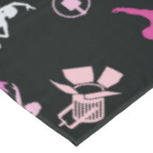 Roze danseres met patroon Home Decor Tafelkleed (Gekanteld)