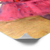 Roze dansers, Edgar Degas Poster (Hoek)