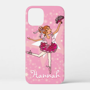 Roze danstersterren in Ballerina iPhone 12 Mini Hoesje