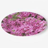  Roze Daphne Floral Papieren Bordje (Gekanteld)