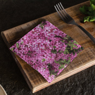  Roze Daphne Floral Servet