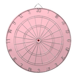 Roze dartboard met kunstwerken dartbord