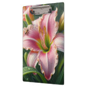 Roze Daylily Floral Klembord (Links)