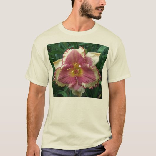 Roze Daylily T T-shirt (Voorkant)