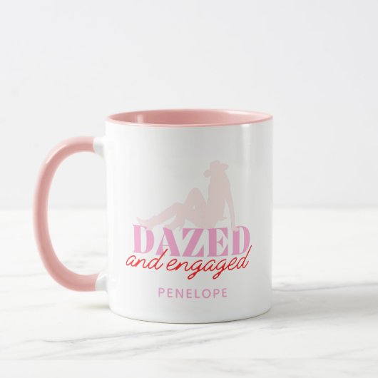 Roze Dazed & Engaged Bachelorette Party Favor Mok (Links)