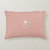 Roze de heer & mevrouw Pillow Decoratief Kussen (Voorkant)