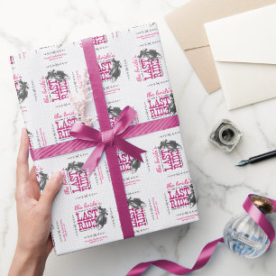 Roze De Laatste Rit van de Bruid Cadeaupapier