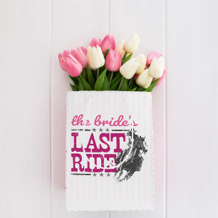 Roze De Laatste Rit van de Bruid Medium Cadeauzakje