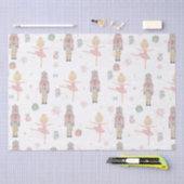 Roze De Notenkraker Kerst Ballet Decoupage Tissuepapier (Craft)